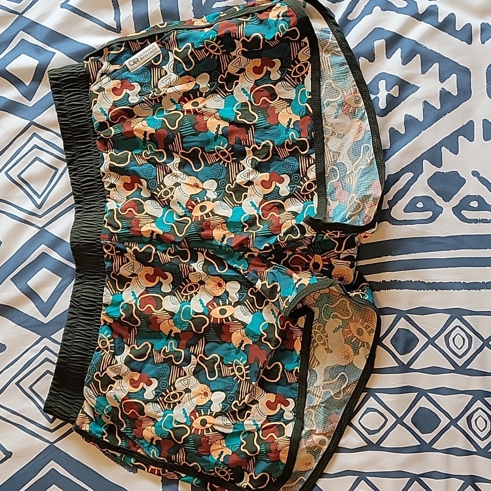 Colorful Patterned Athletic Shorts
